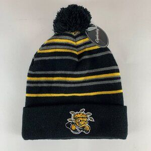 Wichita State Shockers NCAA Black Gold Captivating Knit Beanie New